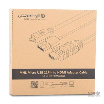 UGREEN MHL Micro USB 11 Pin to HDMI Adater Cable 2M (20139) - Appliances > TV > TVs & Accessories