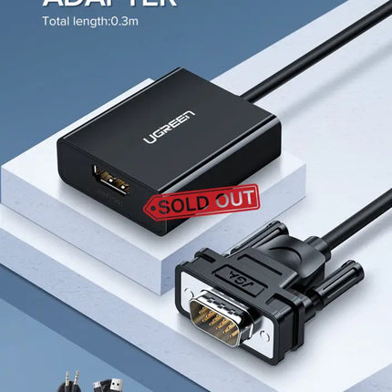 UGREEN VGA to HDMI Converter BLACK 60814 - Appliances > TV > TVs & Accessories