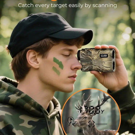 Ultra Long Range & Fast Accuracy: CIGMAN upgraded range finder measures from 5 to 3280 yards with an accuracy of ±1