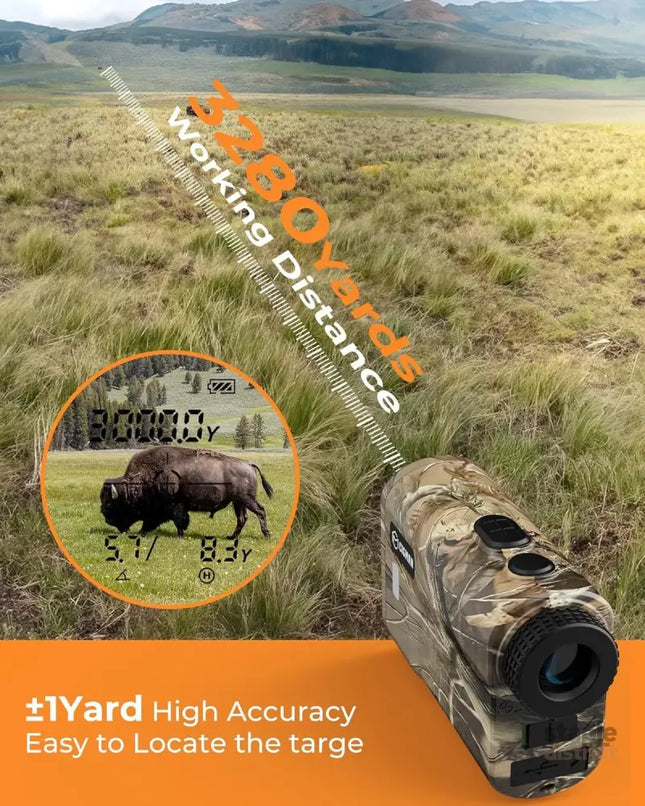 Ultra Long Range & Fast Accuracy: CIGMAN upgraded range finder measures from 5 to 3280 yards with an accuracy of ±1