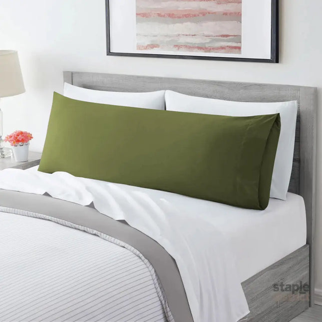 Ultra Soft Microfiber Body Pillow Cover/Pillowcases with Envelope-style pocket (50cm x 150cm Body Pillow Cover,Olive