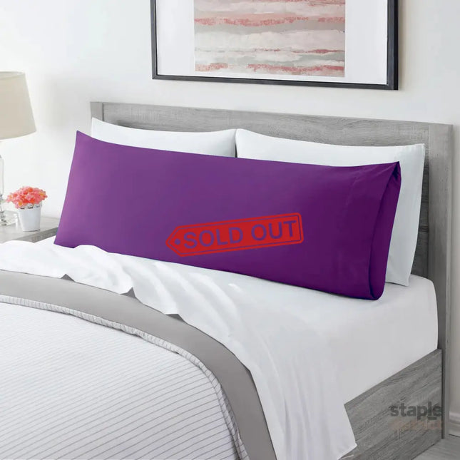 Ultra Soft Microfiber Body Pillow Cover/Pillowcases with Envelope-style pocket (50cm x 150cm Body Pillow Cover,purple)
