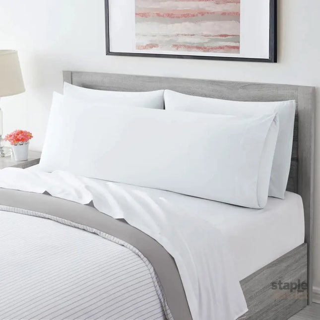 Ultra Soft Microfiber Body Pillow Cover/Pillowcases with Envelope-style pocket (50cm x 150cm Body Pillow Cover,white)