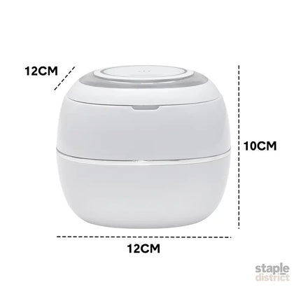 Ultrasonic UV Cleaner Portable 42khz Dual Mode Cleaner 180-220ml with Chamber and Timer for Dentures Aligner Retainer