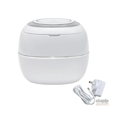 Ultrasonic UV Cleaner Portable 42khz Dual Mode Cleaner 180-220ml with Chamber and Timer for Dentures Aligner Retainer