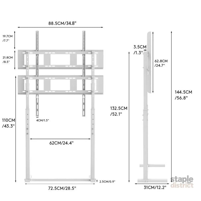Universal TV Stand Base for 32-100 Adjustable Floor Mount - Appliances > TV > TVs & Accessories