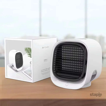USB Mini Air Purifier - Portable Desktop Air Conditioner Cooling Fan With Water - Appliances > Aroma Diffusers &