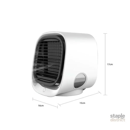 USB Mini Air Purifier - Portable Desktop Air Conditioner Cooling Fan With Water - Appliances > Aroma Diffusers &