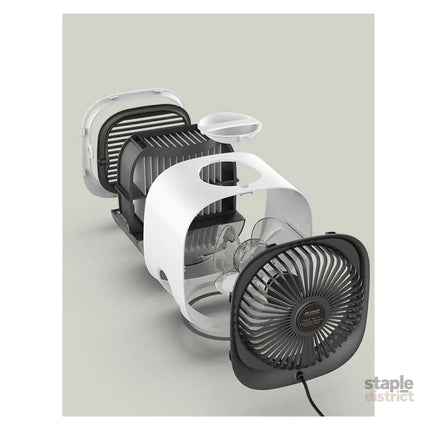 USB Mini Air Purifier - Portable Desktop Air Conditioner Cooling Fan With Water - Appliances > Aroma Diffusers &