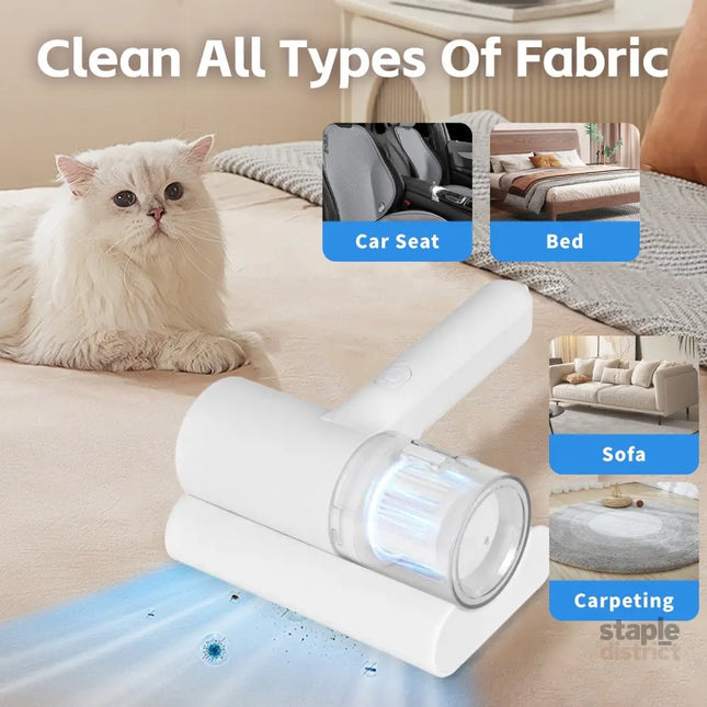 UV‑C Cordless Dust Mite Vacuum Handheld Sanitizing Cleaner with 1200 mAh Battery - Appliances > Vacuum Cleaners > Stick