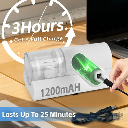 UV‑C Cordless Dust Mite Vacuum Handheld Sanitizing Cleaner with 1200 mAh Battery - Appliances > Vacuum Cleaners > Stick