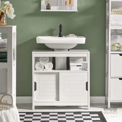 Vanity Unit Bathroom Furniture White - Furniture > Bathroom > Bathroom Cabinets Cupboards & Storage