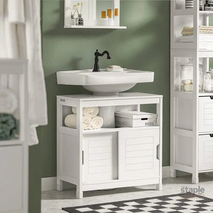 Vanity Unit Bathroom Furniture White - Furniture > Bathroom > Bathroom Cabinets Cupboards & Storage