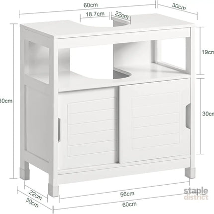 Vanity Unit Bathroom Furniture White - Furniture > Bathroom > Bathroom Cabinets Cupboards & Storage