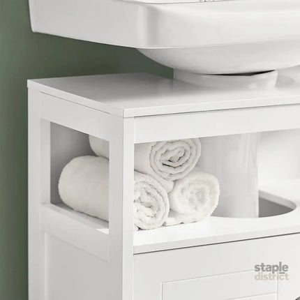 Vanity Unit Bathroom Furniture White - Furniture > Bathroom > Bathroom Cabinets Cupboards & Storage