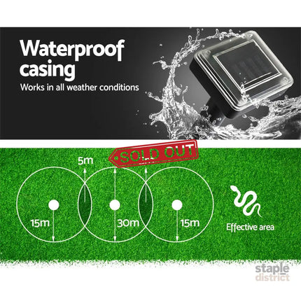 Vermitrap Set of 6 Ultrasonic Solar Powered Snake Repellent - Home & Garden > Garden Tools > Gardening Tools