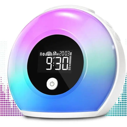 Wake-Up Light Alarm Clock Night Light Alarm Clock with Bluetooth Speaker Dimmable Colorful Light - Home & Garden >
