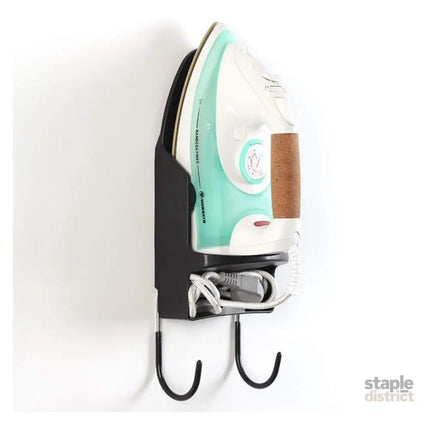 Wall Mounted Iron and Board Holder - Black - Appliances > Washers Dryers & Irons > Irons & Ironing Systems