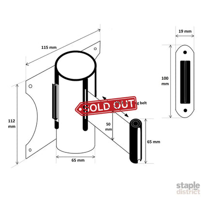 Wall Mounted Retractable Queue Barrier Belt - Commercial > Commercial Others > Fencing & Barriers