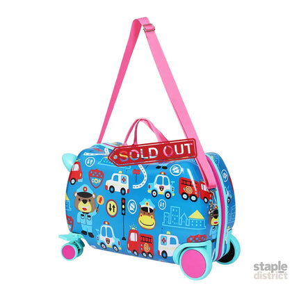 Wanderlite 17’’ Kids Ride On Luggage Children Suitcase Trolley Travel Car - Baby & Kids > Ride On Cars Go-karts & Bikes