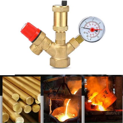 Water pressure regulator DN25 Pressure regulator Brass boiler valve set - Commercial > Commercial Others > Distilling &