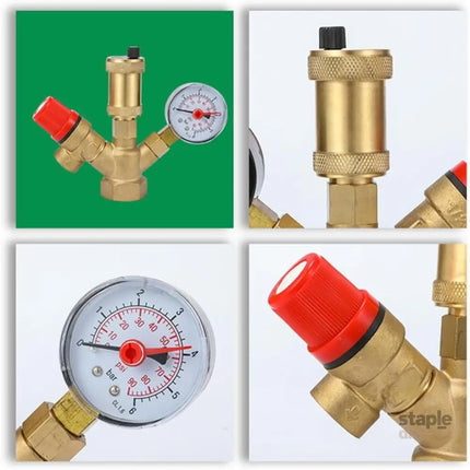 Water pressure regulator DN25 Pressure regulator Brass boiler valve set - Commercial > Commercial Others > Distilling &