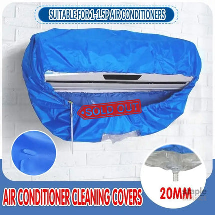 Waterproof Air Conditioner Cleaning Cover for Wall Mounted Units 1 to 1.5P - Appliances > Air Conditioners > Air