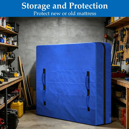 Waterproof Mattress Bag Mattresses Protector Plastic Moving Storage Dust Cover Carry Bed Zipper Packing Reusable