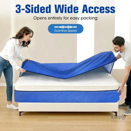Waterproof Mattress Bag Mattresses Protector Plastic Moving Storage Dust Cover Carry Bed Zipper Packing Reusable