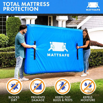 Waterproof Mattress Bag Mattresses Protector Plastic Moving Storage Dust Cover Carry Bed Zipper Packing Reusable