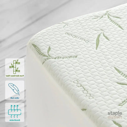 Waterproof Mattress Protector,Breathable Mattress Cover,3D Air Fabric Cooling Bed Pad Cover Deep Pocket