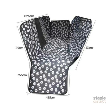 Waterproof Pet Car Seat Cover Hammock Black With Mesh Window - Auto Accessories > Auto Accessories Others > Automotive