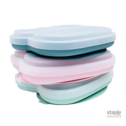 We Might Be Tiny Bear Stickie Plate- Blue Dusk Lid-2006733466208702470