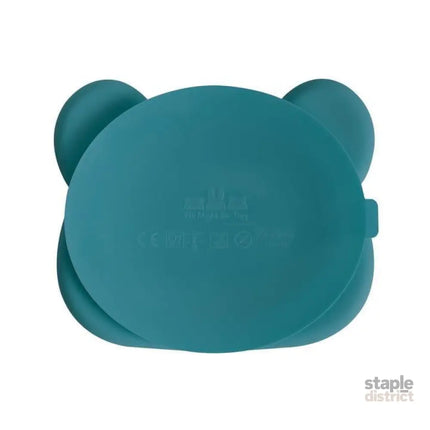 We Might Be Tiny Bear Stickie Plate- Blue Dusk Lid-2006733466208702467