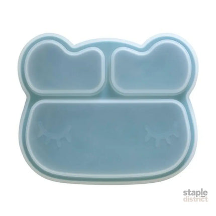 We Might Be Tiny Bear Stickie Plate- Blue Dusk Lid-2006733466208702468