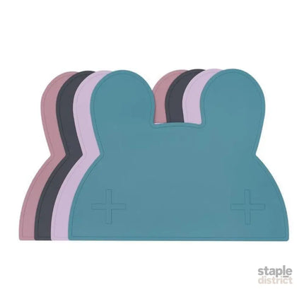 We Might Be Tiny Bunny Placie? Silicone Placemat Charcoal-2006733467211141122