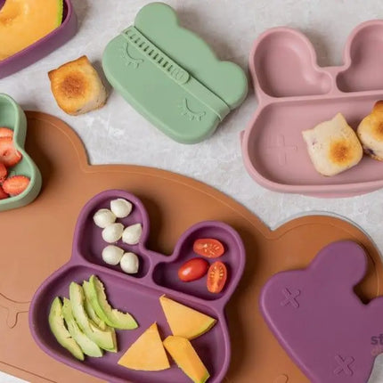 We Might Be Tiny Bunny Stickie Plate Plum-2006733438308192258
