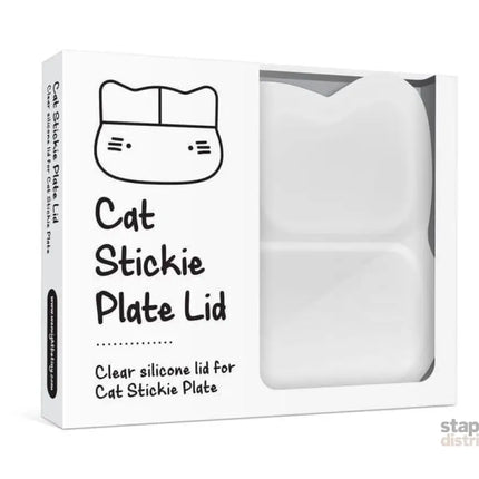 We Might Be Tiny Cat Stickie Plate - Charcoal Lid-2006733466544246789