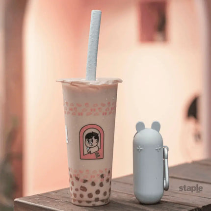 We Might Be Tiny Keepie Bubble Tea Straw Grey-2006733464124133381