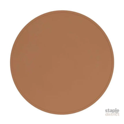We Might Be Tiny Round Placie? Silicone Placemat Navy-2006733467710263296