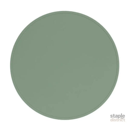 We Might Be Tiny Round Placie? Silicone Placemat Navy-2006733467710263298