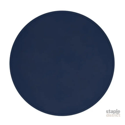 We Might Be Tiny Round Placie? Silicone Placemat Navy-2006733467710263297