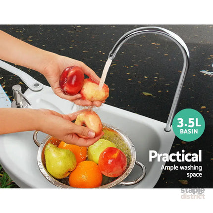 Weisshorn Camping Basin Portable Hand Wash Sink Stand 19L Capacity - Home & Garden > DIY > Kitchen & Bathroom DIY