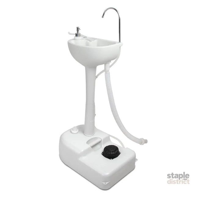 Weisshorn Camping Basin Portable Hand Wash Sink Stand 19L Capacity - Home & Garden > DIY > Kitchen & Bathroom DIY