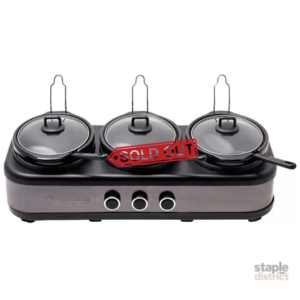 Westinghouse Slow Cooker Ceramic Pots 3 x 2.5L - Appliances > Kitchen Appliances > Rice Cookers & Steamers