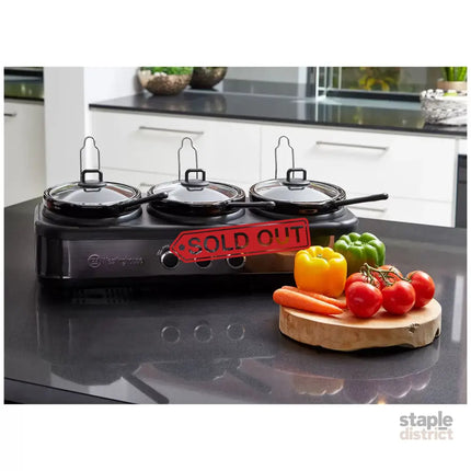 Westinghouse Slow Cooker Ceramic Pots 3 x 2.5L - Appliances > Kitchen Appliances > Rice Cookers & Steamers