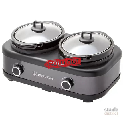 Westinghouse Slow Cooker With Auto Function 2 x 2.5L - Appliances > Kitchen Appliances > Rice Cookers & Steamers