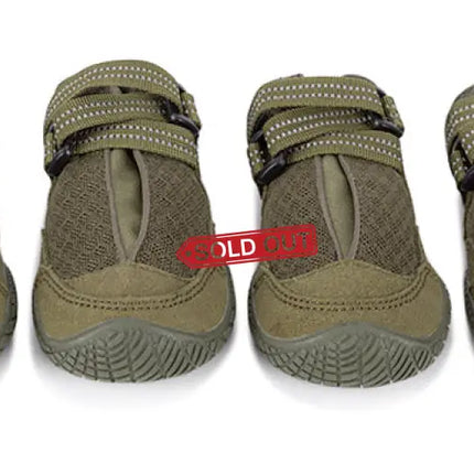 Whinhyepet Outdoor Adventure Dog Shoes - Green, Size 3-1962324869240721412