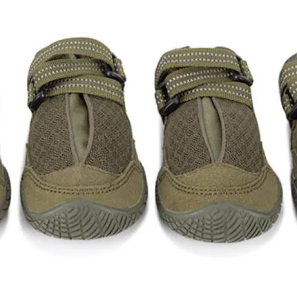 Whinhyepet Outdoor Adventure Dog Shoes - Green, Size 6-1962324869773398020