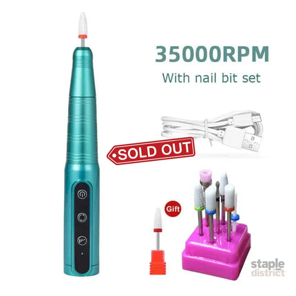 Wireless Nail Drill Pen 35000RPM USB Rechargeable - Appliances > Vacuum Cleaners > Stick Vacuums